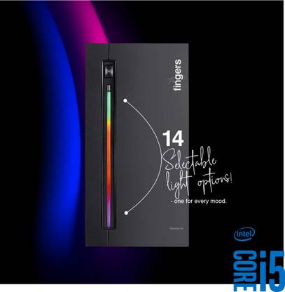 shopadda Core™ i5-2400 Processor [4 Cores, 4 Threads] | Fingers RGB-Flow C2 [NJK] Core™ i5 (2nd Generation) (8 GB RAM/Intel® HD Graphics/1024 GB Hard Disk/256 GB SSD Capacity/Windows 11 Pro/1 GB Graphics Memory) Mini Tower with MS Office