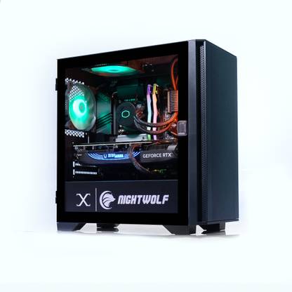 XRIG NIGHTWOLF PRO V4 14th Gen Intel Core i7 14700K 20 Cores (8P+12E) 28 Threads 5.6 GHz Clock (32 GB RAM/Nvidia GeForce RTX 4070 Ti Super 16 GB VRAM (GDDR6X) Graphics/2 TB SSD Capacity/Windows 11 Home (64-bit)/16 GB Graphics Memory) Workstation with MS Office