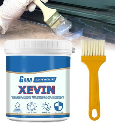 Xevin Transparent Waterproof Glue & Brush, Water Leakage Solution liquid Roof sealant Crack Filler