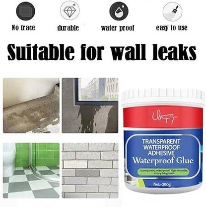 BLUE WINX Transparent Waterproof Glue For Leakage Protection of Indoor & Outdoor Bathroom Crack Filler