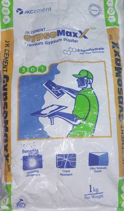 JKwhite JK CEMENT POP Plaster of Paris powder gypsomaxx powder 1kg Crack Filler