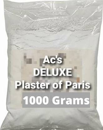 EasyCraft Gypsum Powder POP, 1 kg, Sculptures, Sancha Powder White, fine & Fast Setting Crack Filler