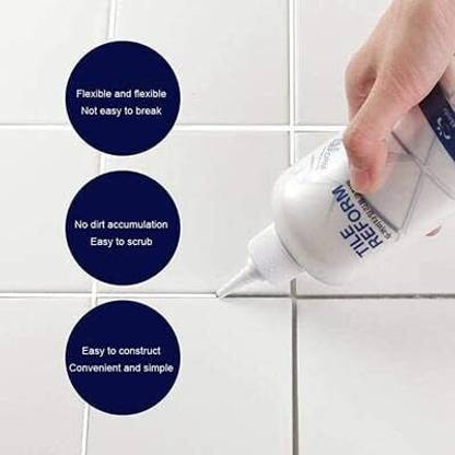 SAJAG Tiles Gap Filler Water Resistance Crack Grout Gap Filler Agent (180ML) Standard Temperature Cordless Glue Gun
