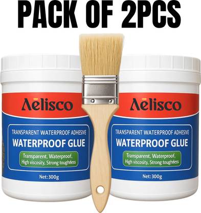 Aelisco Crack Seal Agent with Brush Transparent Waterproof Glue for Leakage Solution Crack Filler