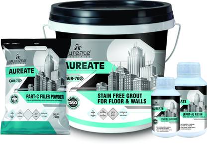 Aureate Stain Free Tile Epoxy Grout (White) for Floor & Wall with Waterproofing Crack Filler