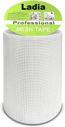 ladia group 145 GSM Fiber Mesh Glass Coated for Waterproofing 12 inch (300mm) x 50Meter roll Crack Filler