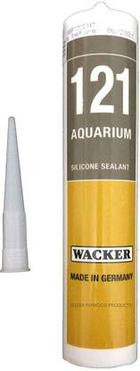 Buildingshop X Wacker 121 Silicon (Transparent) Glue Sealant Special for Aquarium Glass Crack Filler