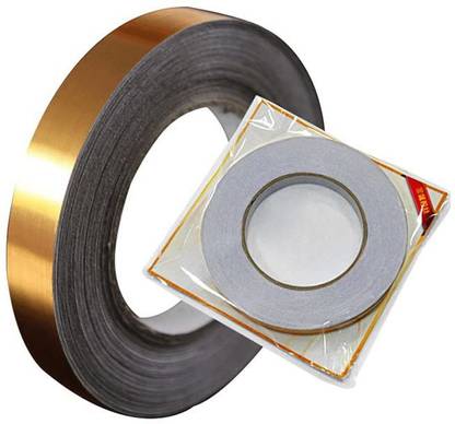 AKGENIC Golden Tape,Home Floor Wallpaper Waterproof Tiles, 50 Meters Crack Filler