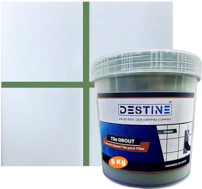 Destine Tile Grout (Colour: Green) | Cement Based Tile Joint Filler | Crack Filler