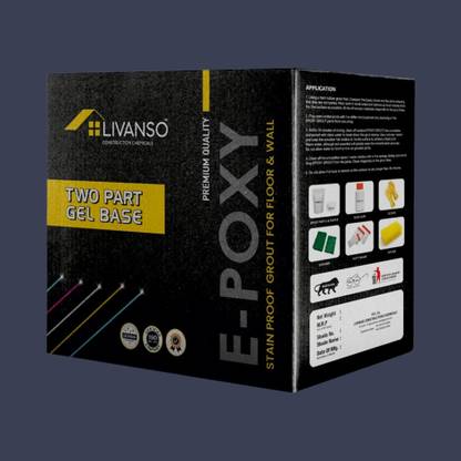 LIVANSO 2-Part Epoxy Tile Grout – Waterproof, Stain-Resistant for Floor & Wall Tiles Crack Filler