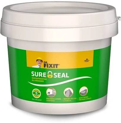 Dr. Fixit Pidilite SURE SEAL, Patch Repair of Internal and External Walls and Roof, 1 KG Crack Filler