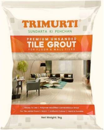 Trimurti Sterling Silver Tile Grout Hard & Durable Ready to Use for Wall & Floor Crack Filler