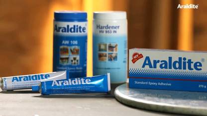 Araldite Arldite standard Epoxy Adhesive with Measuring Tapes Crack Filler