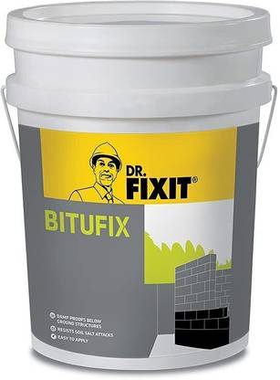 Dr. Fixit BITUFIX Ground Waterproofing, Damp Proof Footing Masonry Wall, Neck Columns Beam Crack Filler