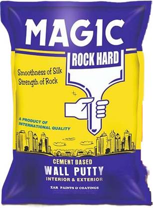 Magic Paints Hard Cement Base Wall Putty |White Cement Powder| Interior/Exterior Walls| Crack Filler