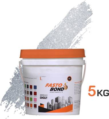 Fastobond Full Glitter 1 Kg Epoxy Tile Grout 3 Components Sp. Silver Crack Filler