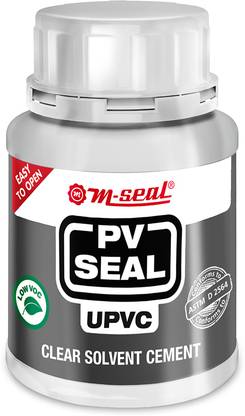 Pidilite M Seal UPVC Solvent Cement (Tin/Can, Clear) with Brush Inside Crack Filler