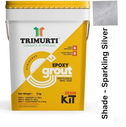Trimurti Stain-free Epoxy Grout for Floor & Wall Tiles Sparkling Silver Crack Filler