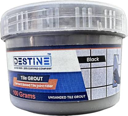 Destine Tile Grout (Colour: Black) | Cement Based Tile Joint Filler | Crack Filler