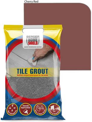 Berger HomeShield Tile Grout Cherry Red Colour - 1 Kg Bag | Pack of 5 B0B7443JQK Crack Filler