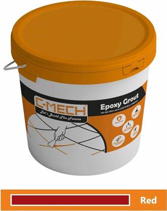 C-MECH Epoxy Tile Grout - Red 5kg Crack Filler