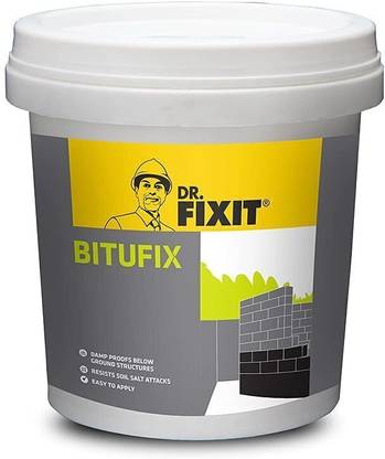 Dr. Fixit BITUFIX Ground Waterproofing, Damp Proof Footing Masonry Wall, Neck Columns Beam Crack Filler