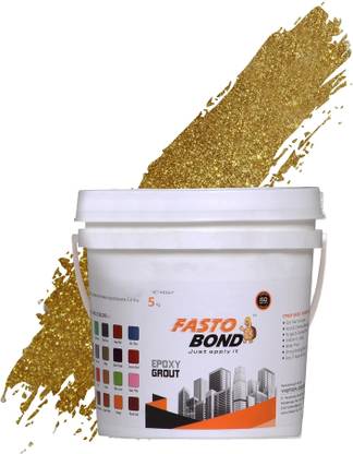 Fastobond Golden Glitter Epoxy Tile Grout 3 Components Crack Filler