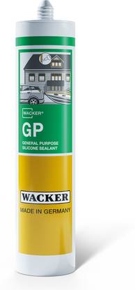 wacker General Purpose Silicone Sealant White - 2Pcs Pack (280ml Each) Crack Filler