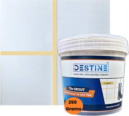 Destine Tile Grout (Colour: Cream) | Cement Based Tile Joint Filler | Crack Filler