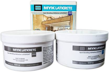 MYK LATICRETE LATAPOXY 310 Spot Bonding Adhesive 1kg(Part A Hardener 500g +Part B Resin 500g) Crack Filler