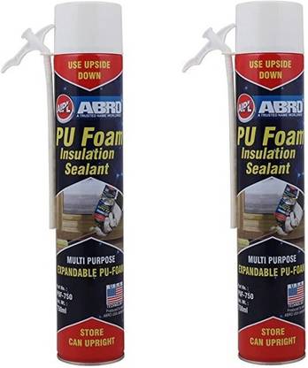 ABRO PUF-750 Multipurpose Expandable PU Foam Insulation Sealant Spray (Pack of 2) Crack Filler