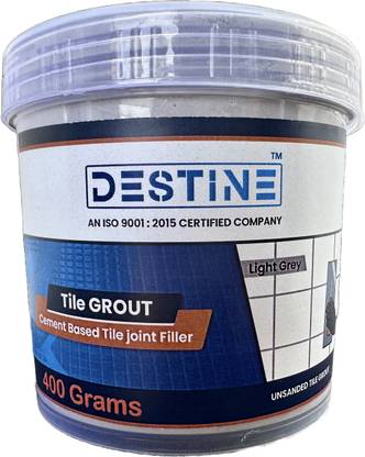 Destine Tile Grout (Colour: Light Grey) | Cement Based Tile Joint Filler | Crack Filler