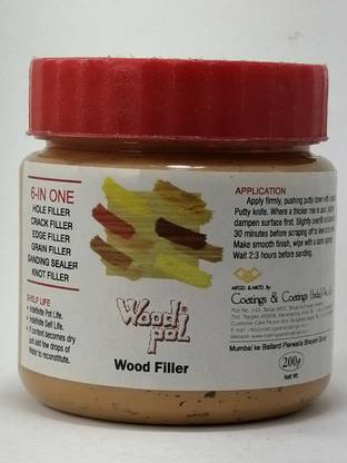 woodpol Wood Filler (Teak) Water based|Grain||Hole|Knot|Edge Filler Crack Filler