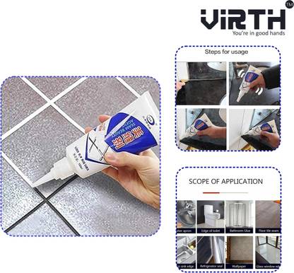 VIRTH Tiles Gap Filler Waterproof Crack Grout Gap Filler Agent Silicone Sealant Crack Filler