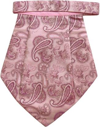 VOICI Magenta Pink color Self Design Cravat