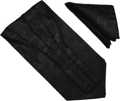 VOICI Mens Ascot Necktie and Pocket Square Cravat