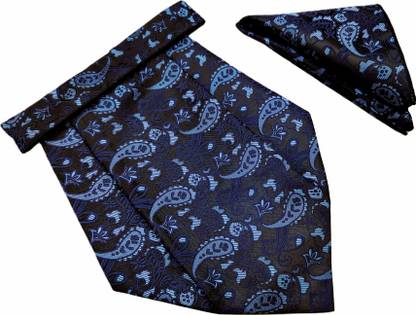 VOICI Paisley Design Blue color pocket square and Cravat
