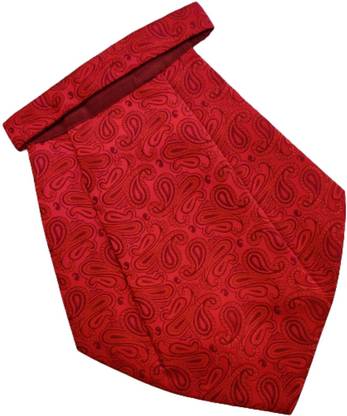 VOICI Red color Self Design Cravat