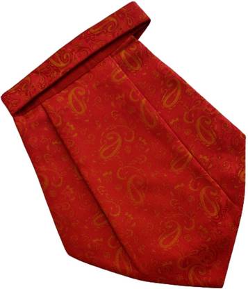 VOICI Red color Self Design Cravat