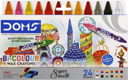 DOMS Bi-Colour Wax 12 x 2 Shades