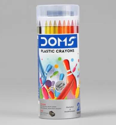 DOMS PLASTIC CRAYON (28 shades)