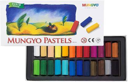 Mungyo Pastel 24 Non Toxic Soft Pastel Set of 24 Square Chalk