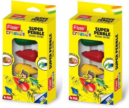 FLAIR Creative Kinder Garten Super Series Pebble Erasable Crayons
