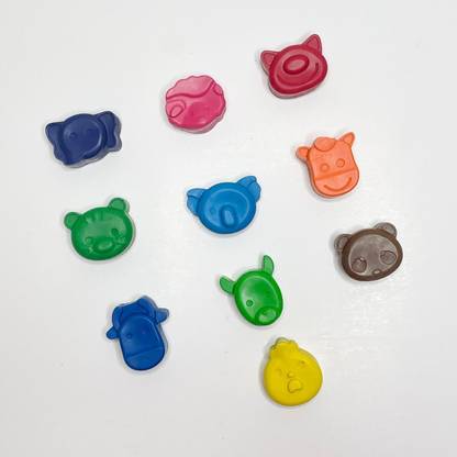 Nandscreations Animal Face Themed Wax Crayons