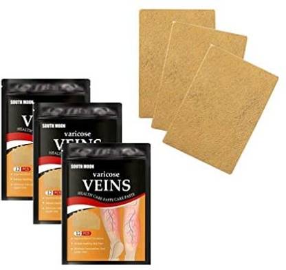 mrquee Rutu 12Pcs Varicose Veins Patches Skin-Friendly Non-Toxic Improve Plaster & Patch