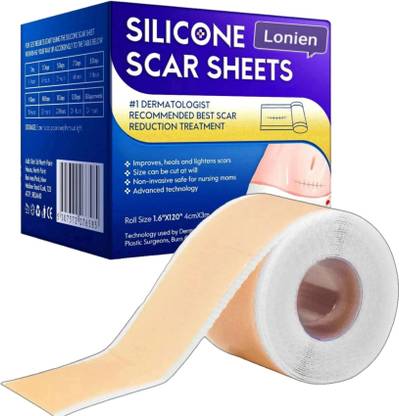 Lonien Silicon Gel Sheet for Scars Transparent Medical Silicone Gel Tape for Scar Crepe Bandage