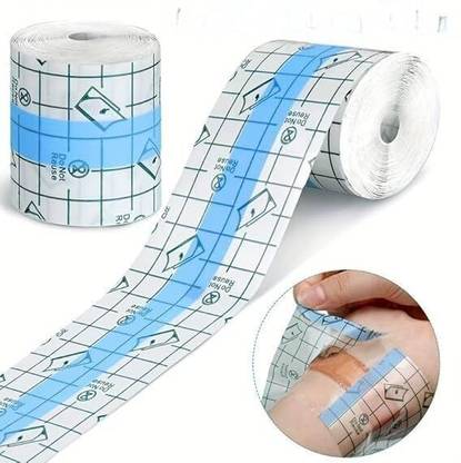 Belanto Transparent Stretch Adhesive Bandage Roll 7CMx10M,Waterproof Dressing Tape Crepe Bandage