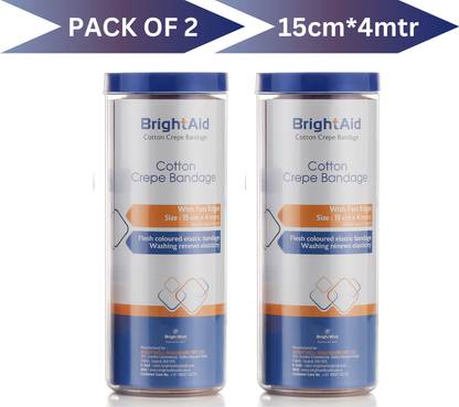 BRIGHT AID COTTON CREPE BANDAGE 15cm*4mtr Crepe Bandage