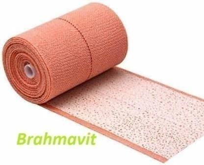 Brahmavit Osmoplast Premium Elastic Adhesive Bandage 8cm x 4/6mt, 1 Piece Crepe Bandage
