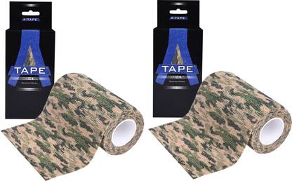 A-TAPE Self Adhesive Cohesive Bandage (10cm*4.5m|Pack of 2, Grass camo) Crepe Bandage